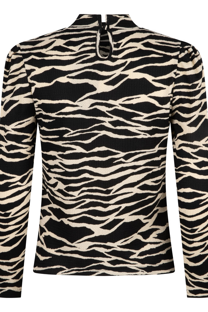 Lofty Manner Zebra Print Top Ilya