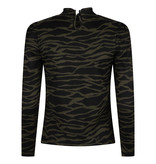Lofty Manner Groene Zebraprint Top Ilya