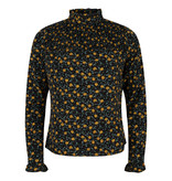 Lofty Manner Blue Yellow Floral Top Iza