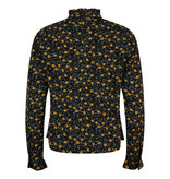 Lofty Manner Blue Yellow Floral Top Iza