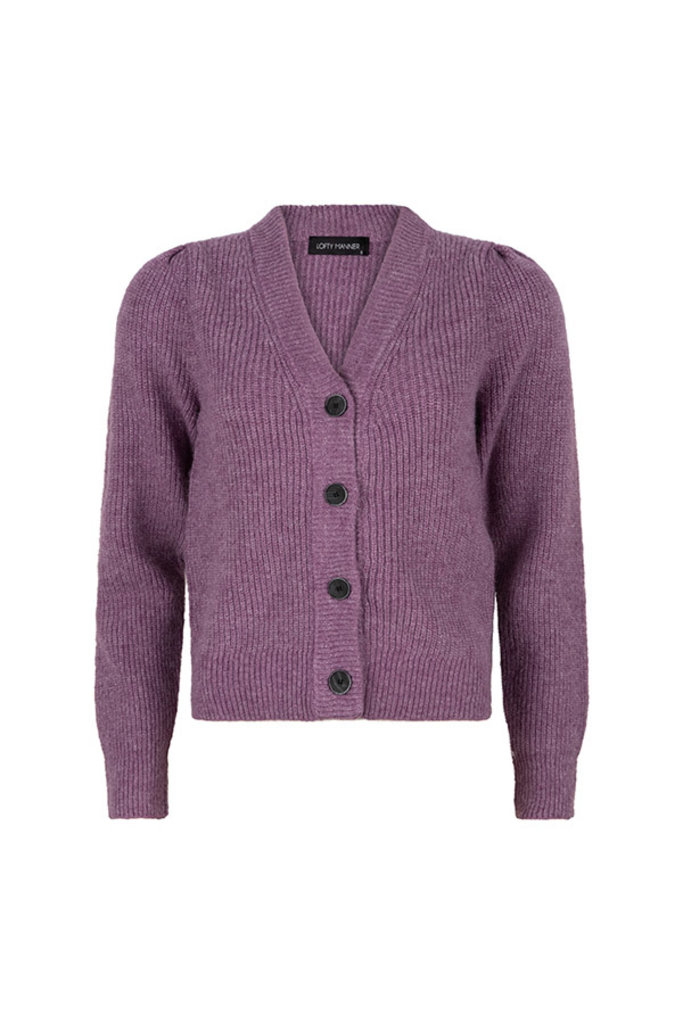 Lofty Manner Cardigan Daphne Purple