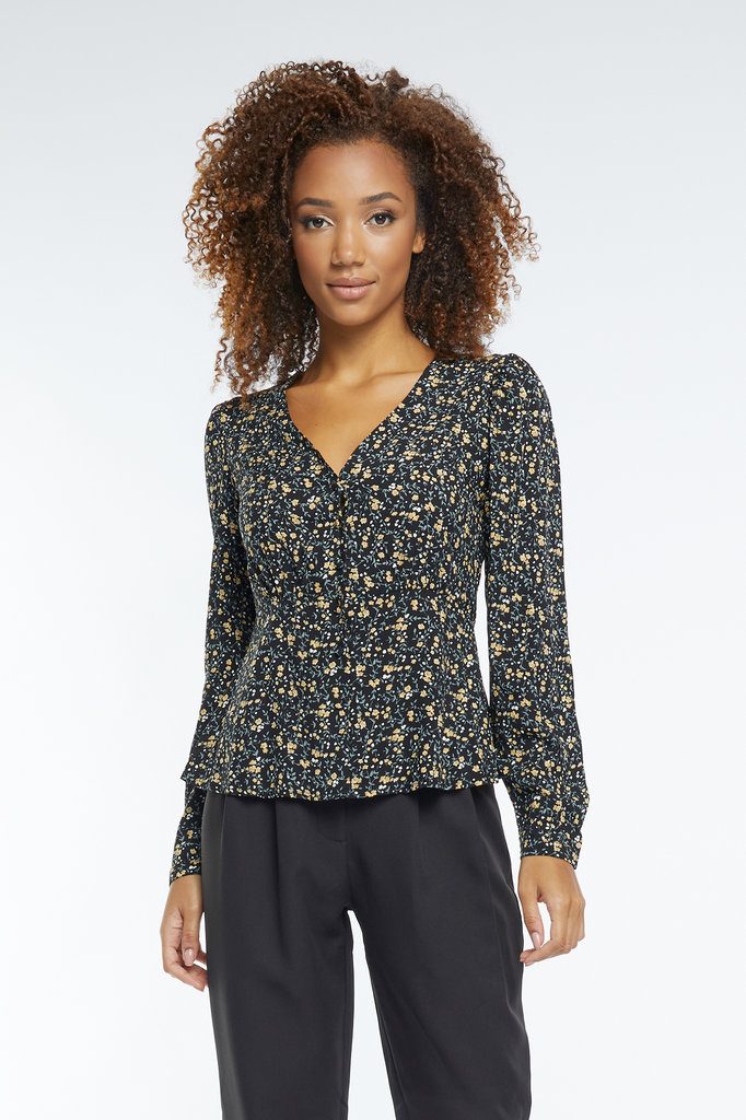 Lofty Manner Floral Print Blouse Shayna