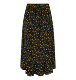 Lofty Manner Yellow black floral print Skirt Fabienne