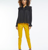 Lofty Manner Black Blouse Mauve