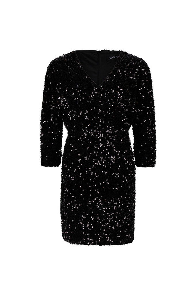 Lofty Manner Black Sequin dress Quinn