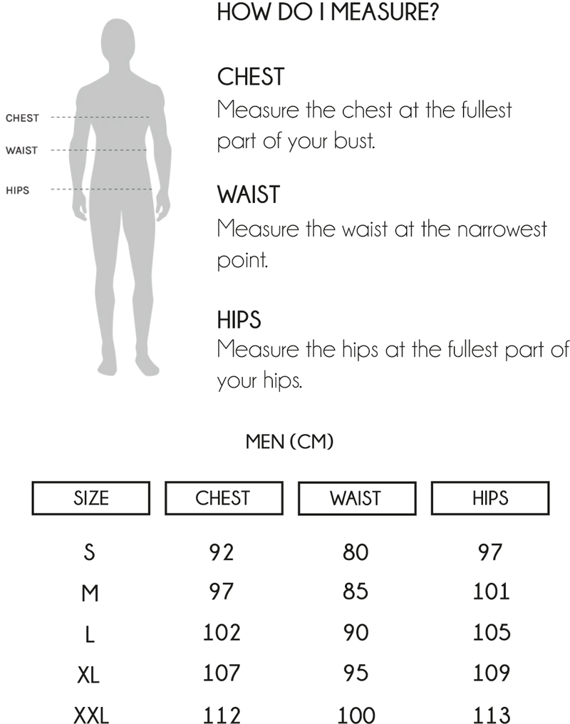 Size guide men