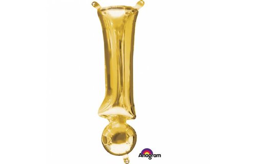 Mini Symbool Folieballon Goud (per stuk) - 33 cm