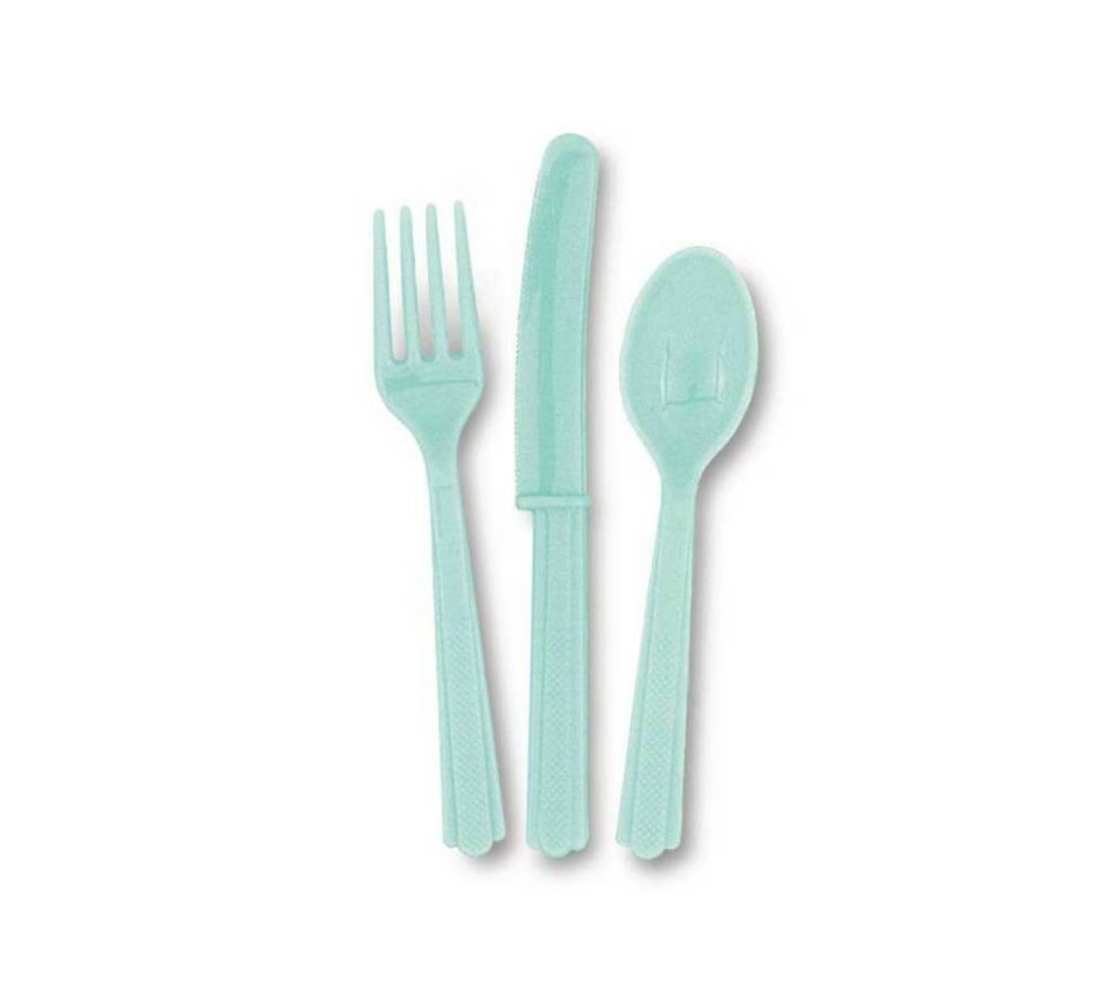 Mint Bestek - 18 stuks - plastic