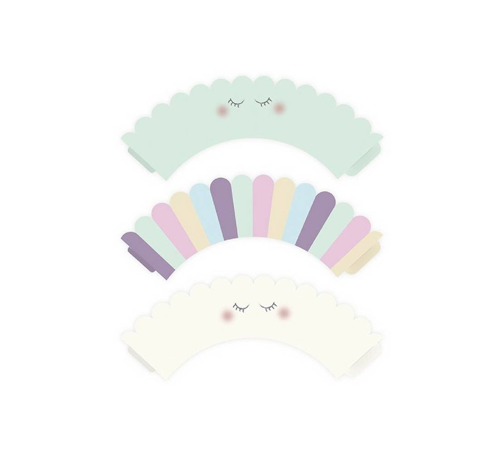 Unicorn Cupcake Wrappers - 6 stuks - 3 designs