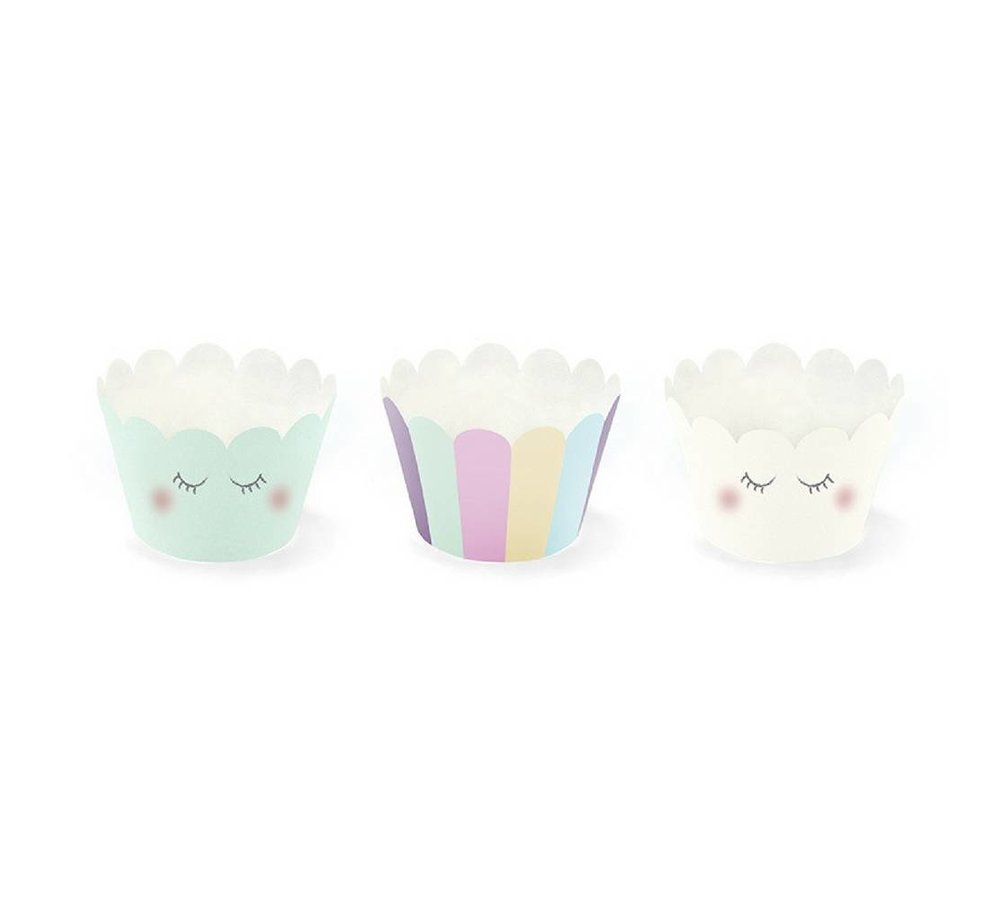 Unicorn Cupcake Wrappers - 6 stuks - 3 designs