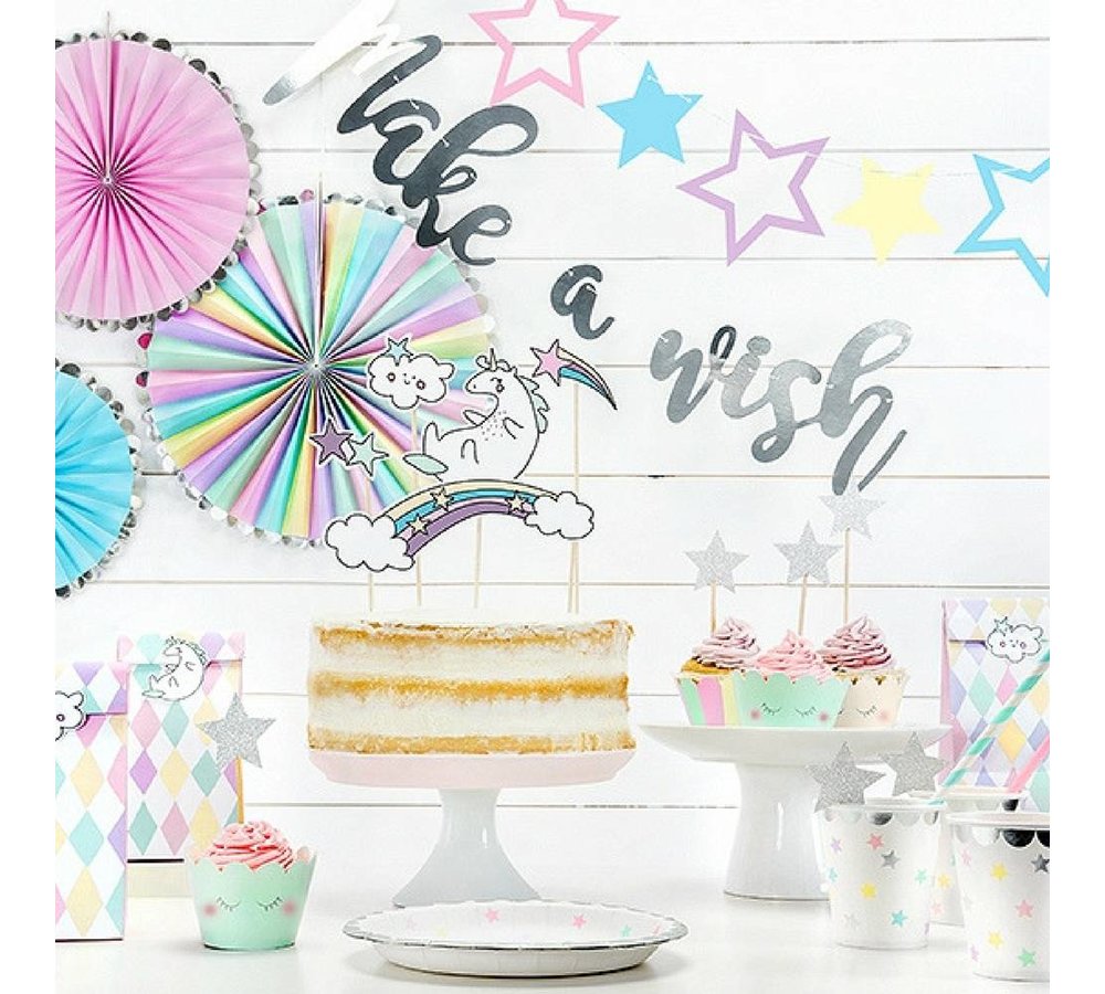 Unicorn Cupcake Wrappers - 6 stuks - 3 designs