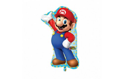 Super Mario Supershape folieballon - per stuk - Super Mario Party