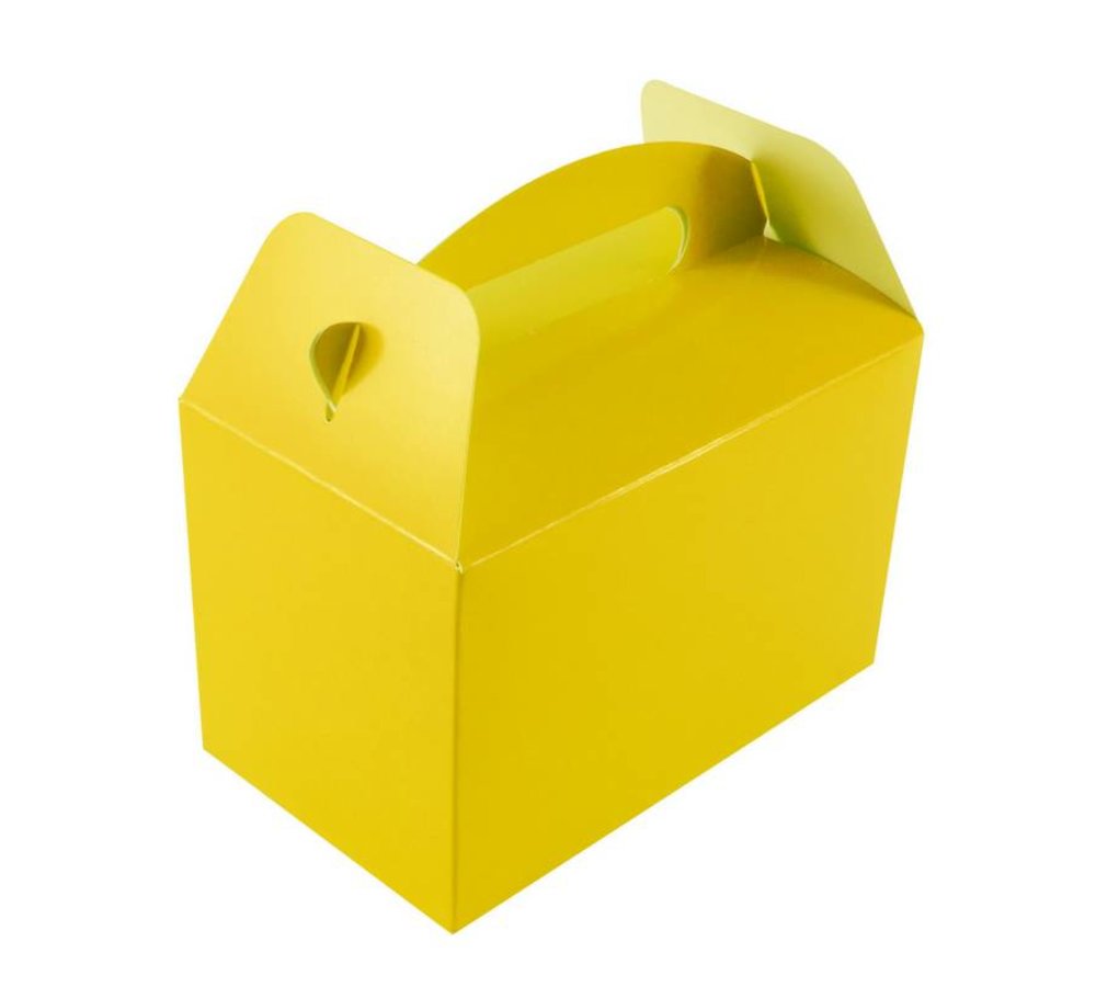 Traktatiedoosjes Geel - 6 stuks