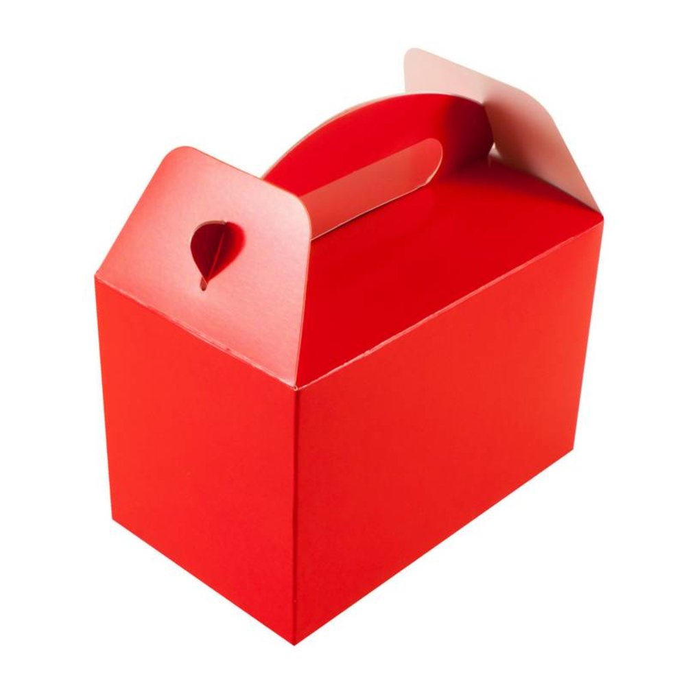 Traktatiedoosje Rood - per stuk - vouwdoos