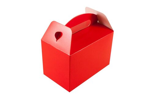 Traktatiedoosje Rood - per stuk - vouwdoos