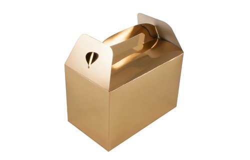 Traktatiedoosje Goud - per stuk - vouwdoos