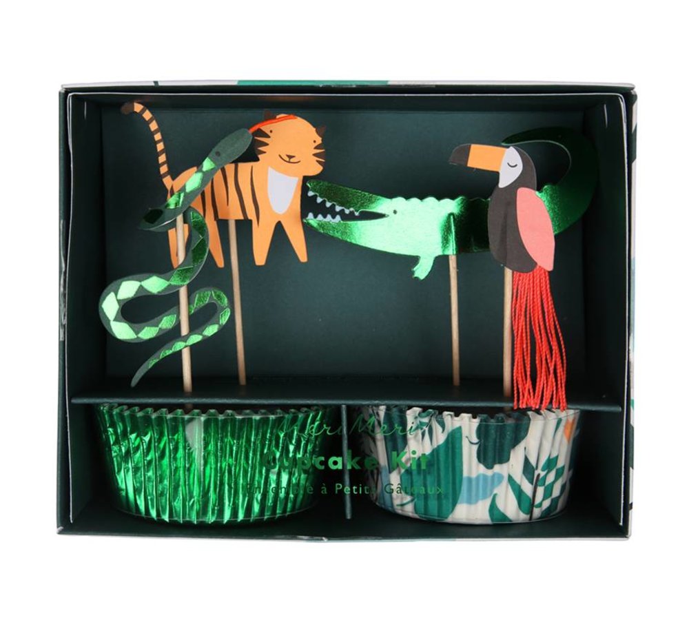 Go Wild Cupcakes Set - Voor 24 cupcakes met safari thema
