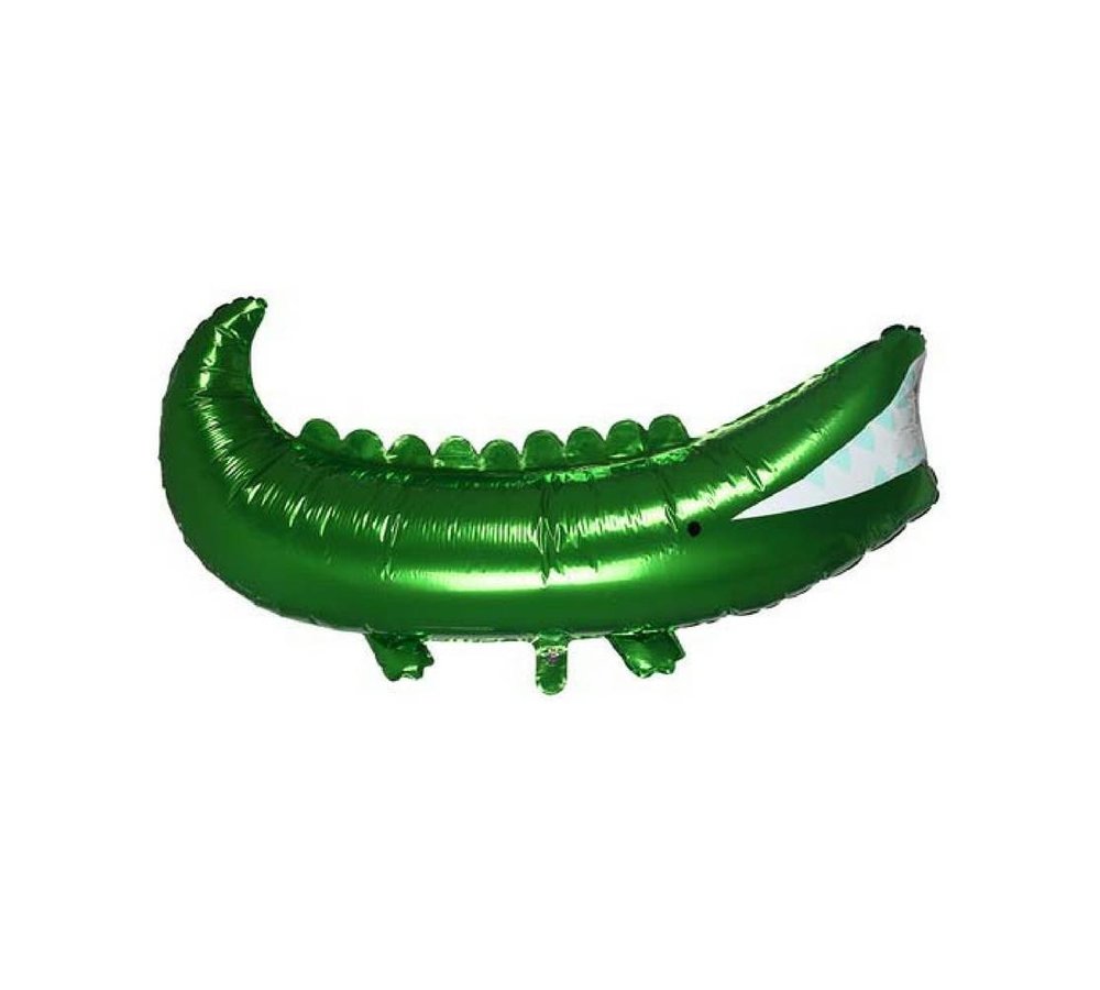 Krokodil Folieballon (Supershape) - 1 meter - Go Wild van Meri Meri