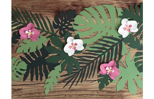 Tropical Decoratie Blaadjes - 21 stuks - Aloha
