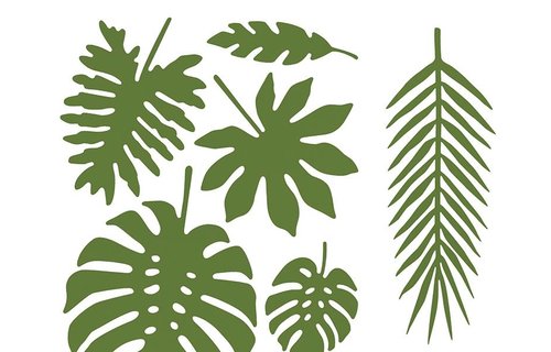 Tropical Decoratie Blaadjes - 21 stuks - Aloha