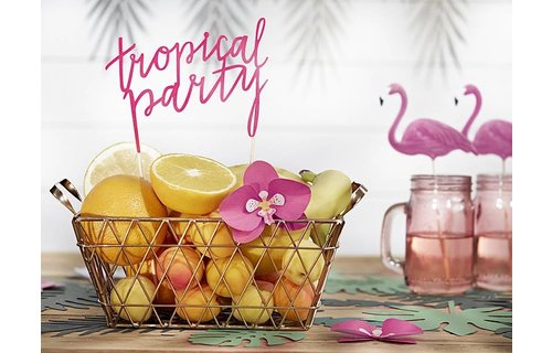 Cake Topper 'Tropical Party' - per stuk - Aloha