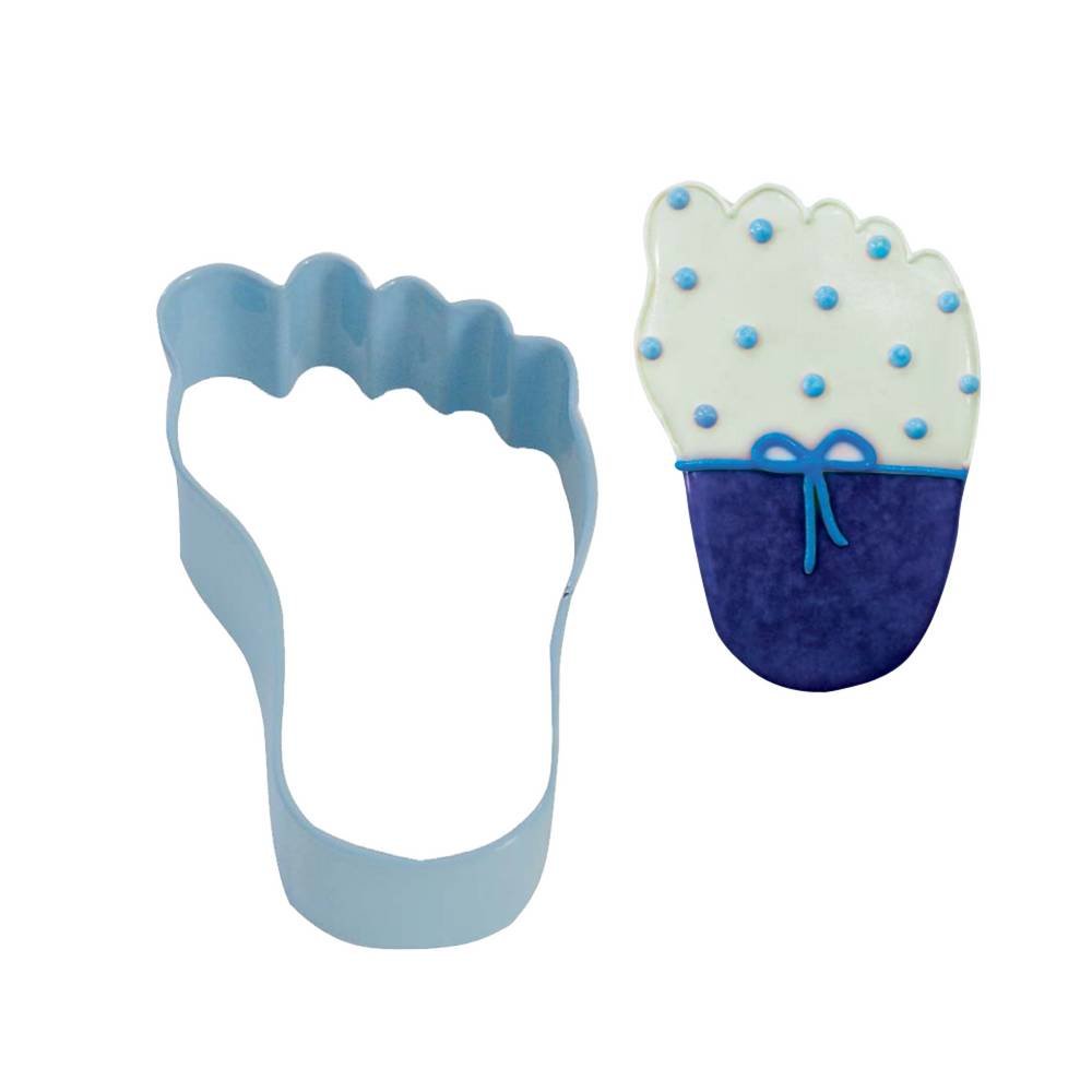 Uitsteker Baby Voetje Blauw - Cookie Cutter