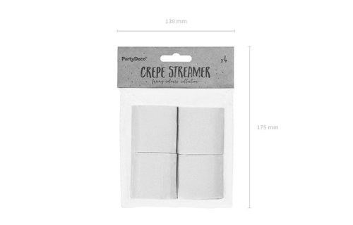 Crêpepapier Slingers Geel - 4 stuks