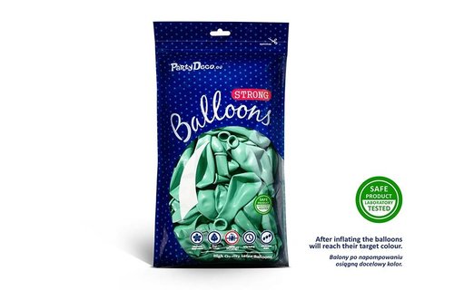 Metallic Ballonnen Mint - 50 stuks - 30 cm