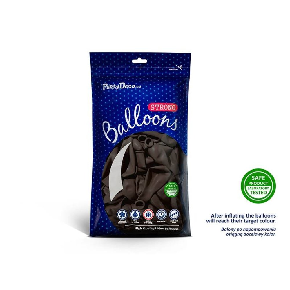 Ballon Cacao Bruin - 10 stuks - 30 cm