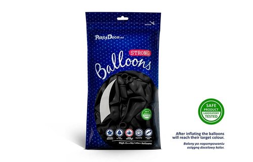 Ballon Zwart - 10 stuks - 30 cm