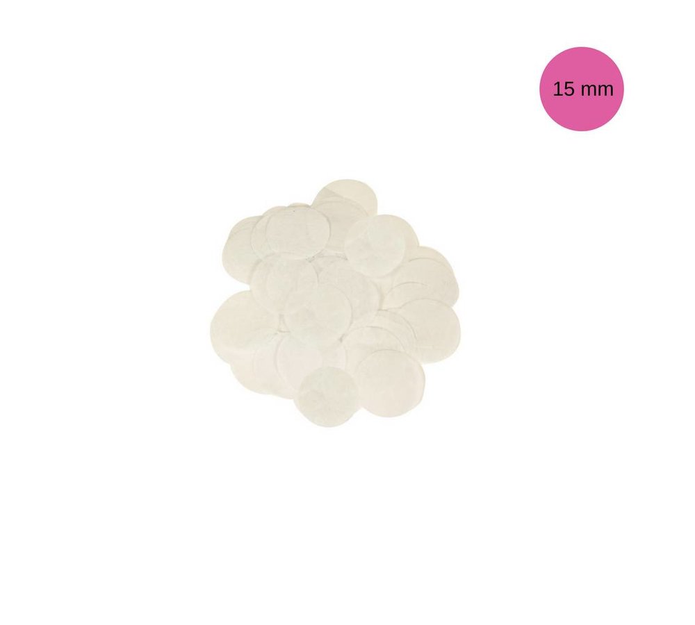 Witte Tissue Confetti - per zak - 14 gr