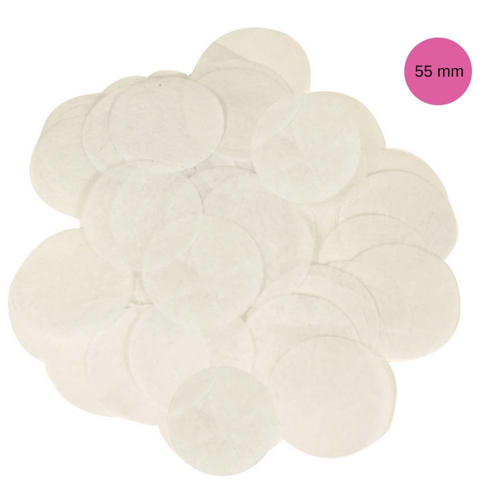 Witte Tissue Confetti - per zak - 100 gr