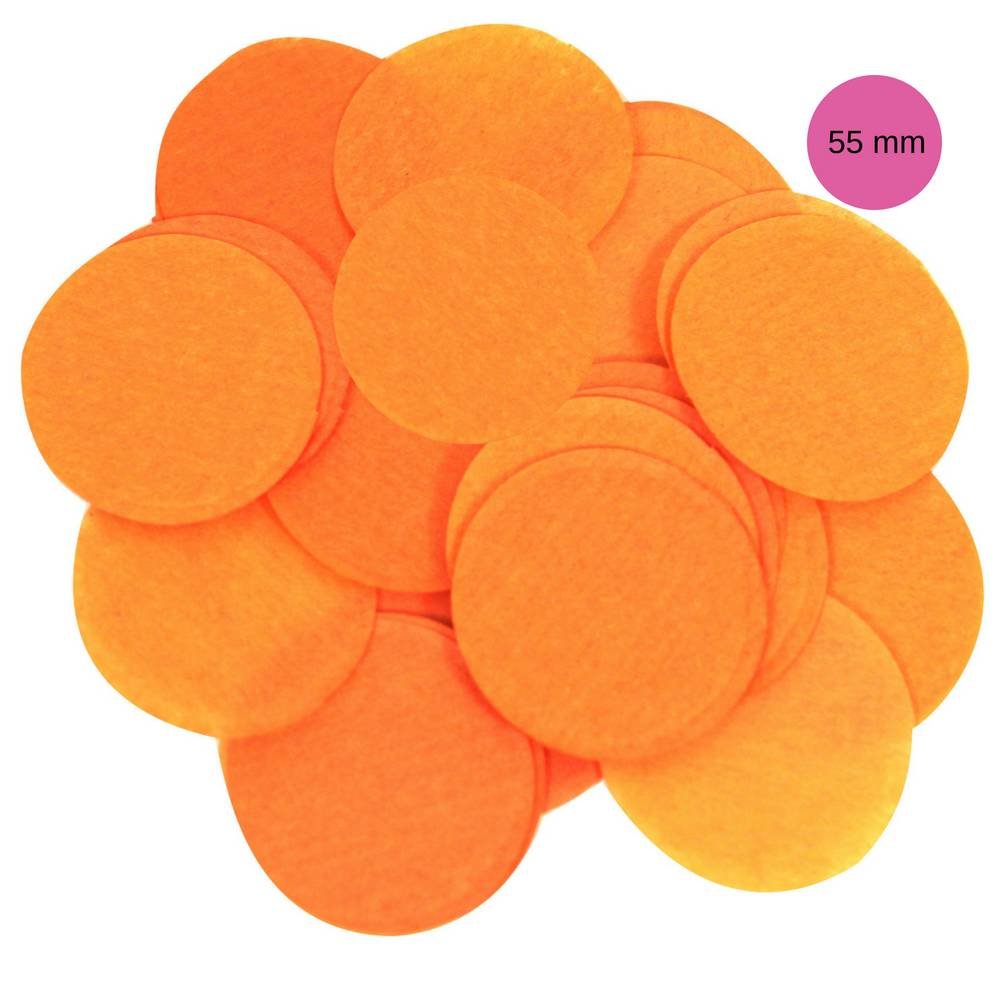 Oranje Tissue Confetti - per zak - 100 gr