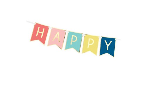 Slinger 'Happy Birthday' Trendy - per stuk - Verjaardagsslinger