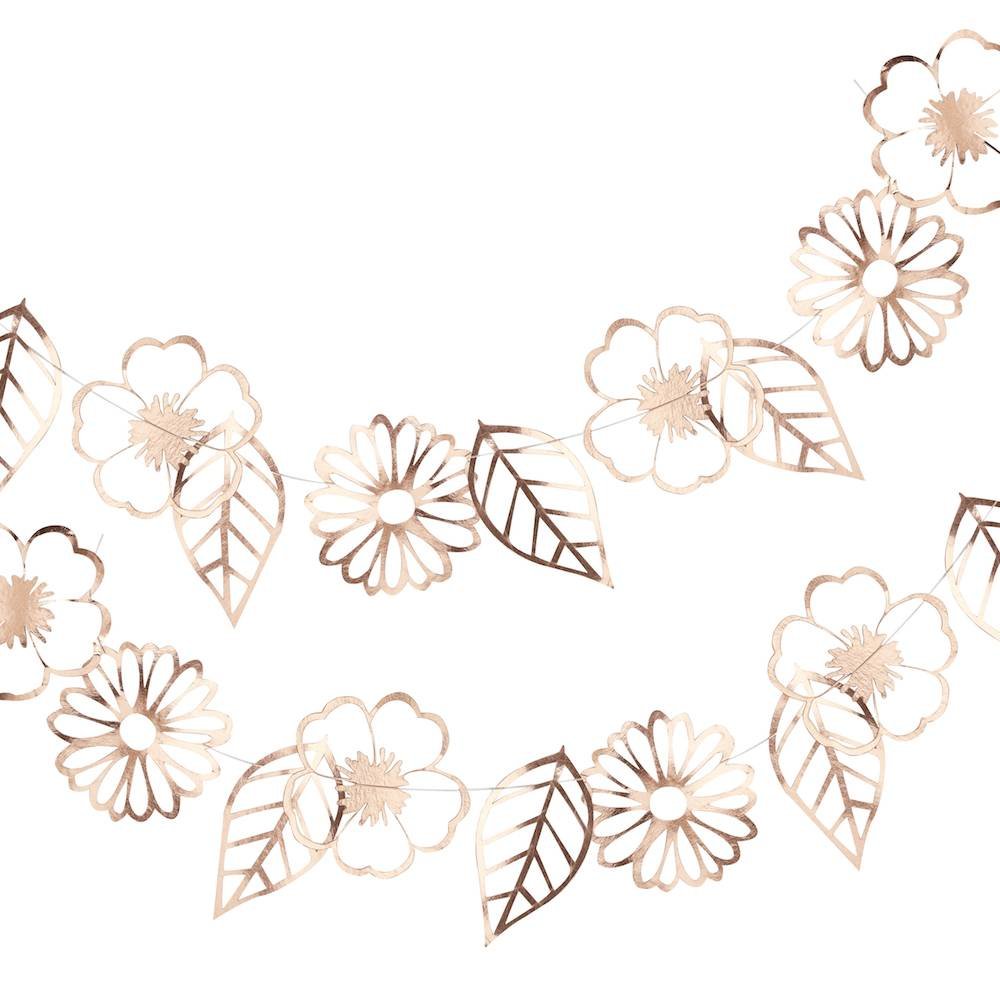 Ditsy Floral Bloemenslinger Roségoud - per stuk - Boho Chic