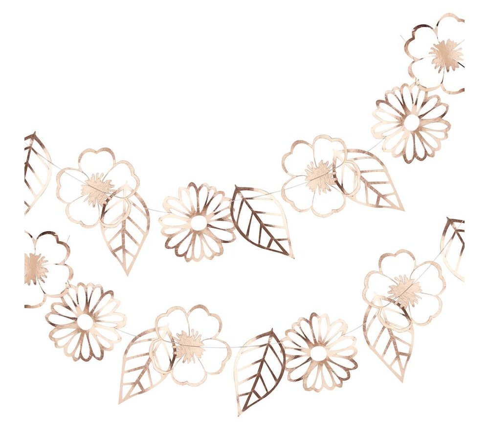 Ditsy Floral Bloemenslinger Roségoud - per stuk - Boho Chic