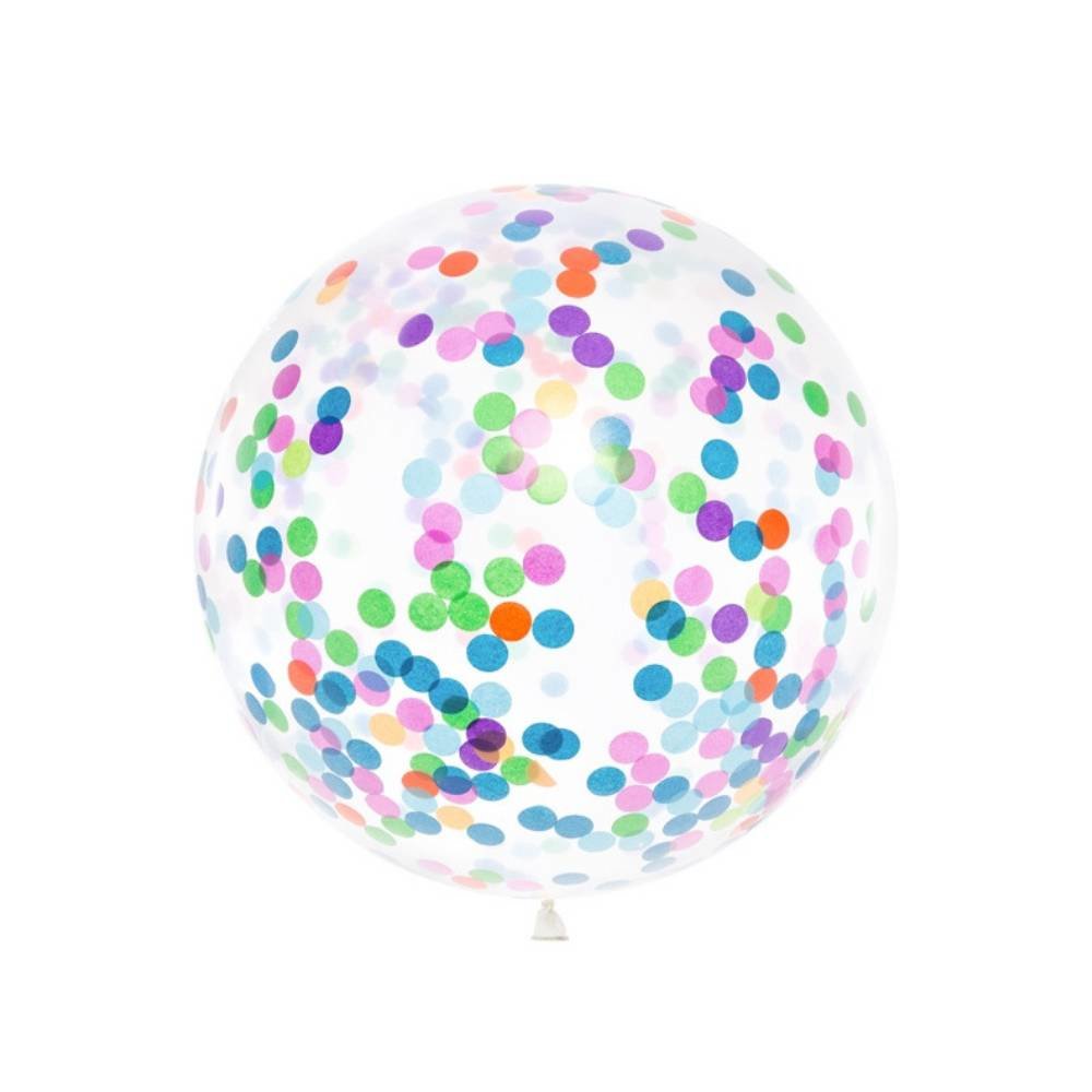 Jumbo Confetti Ballon Feestelijk - per stuk - 1 meter
