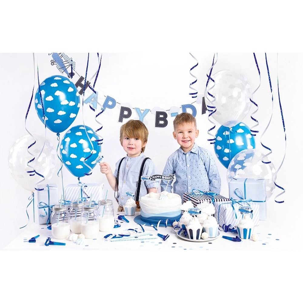 Feestpakket Vliegtuigjes - set van 39 items - Party box voor een vliegtuigfeestje