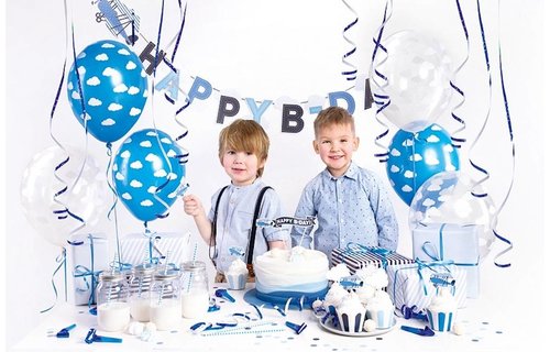 Feestpakket Vliegtuigjes - set van 39 items - Party box voor een vliegtuigfeestje