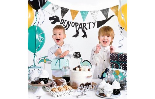 Feestpakket Dinosaurus - set van 39 items - Party box voor een dino feestje