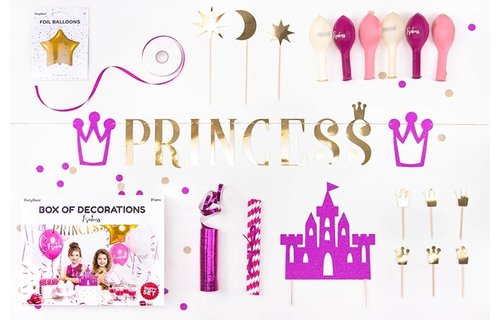 Feestpakket Prinses - set van 31 items - Party box voor een prinsessenfeestje
