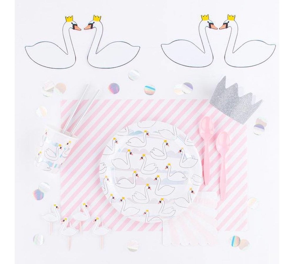 Swan Borden - 8 stuks - 23 cm (papier)