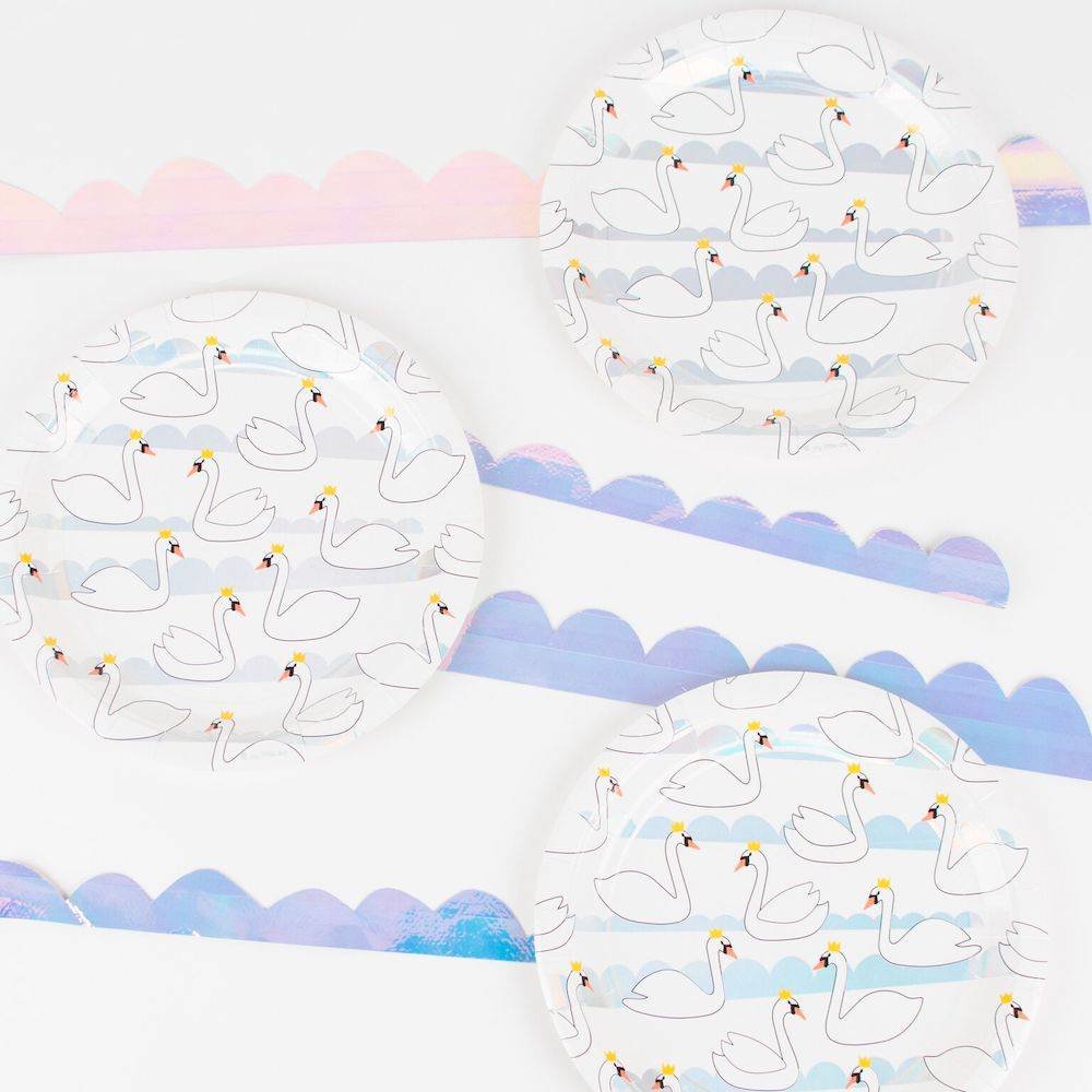 Swan Borden - 8 stuks - 23 cm (papier)