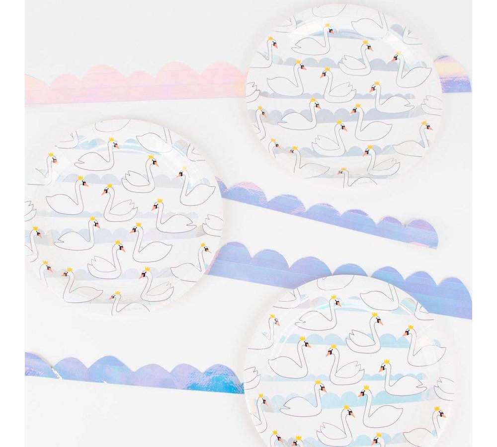 Swan Borden - 8 stuks - 23 cm (papier)