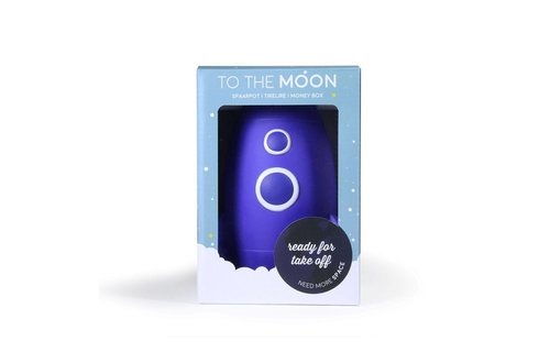 Raket Spaarpot (Galaxy) Blauw - per stuk - Spaarpotten