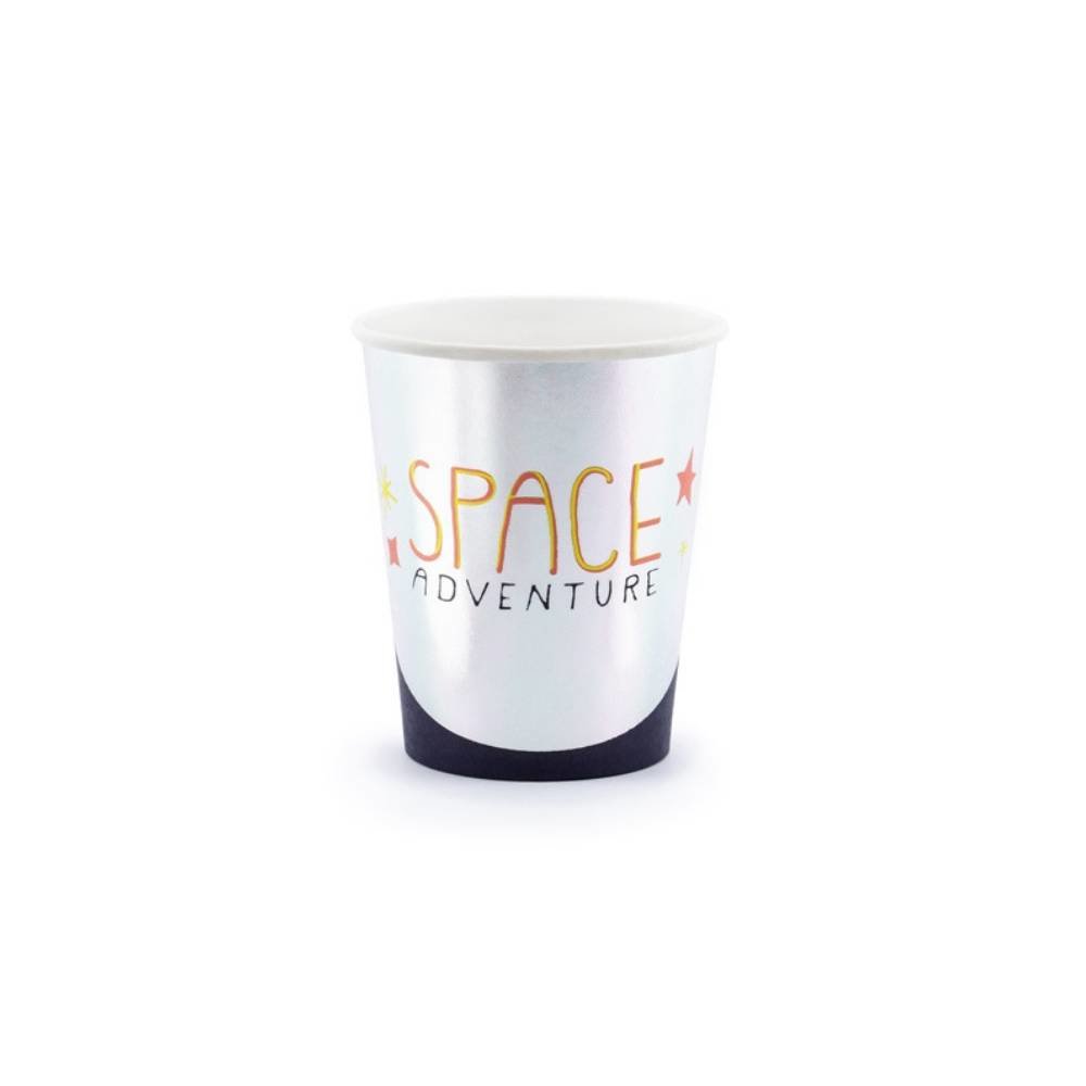 Space Party Bekers - 6 stuks - Space feestartikelen en versiering