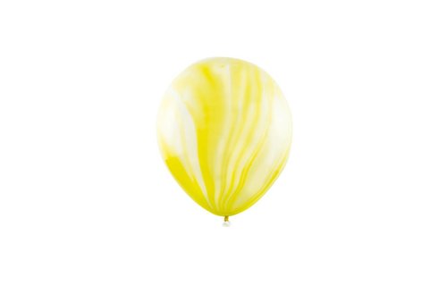 Marble Ballonnen Geel - 6 stuks - 30 cm - Marmer Ballonnen