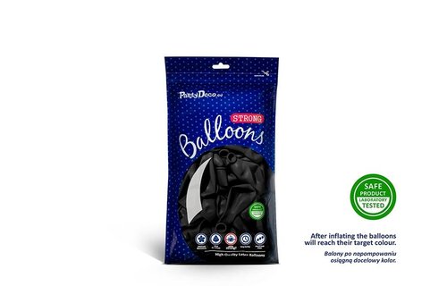 Zwarte Ballonnen (Klein) - 100 stuks - 12 cm - latex ballonnen