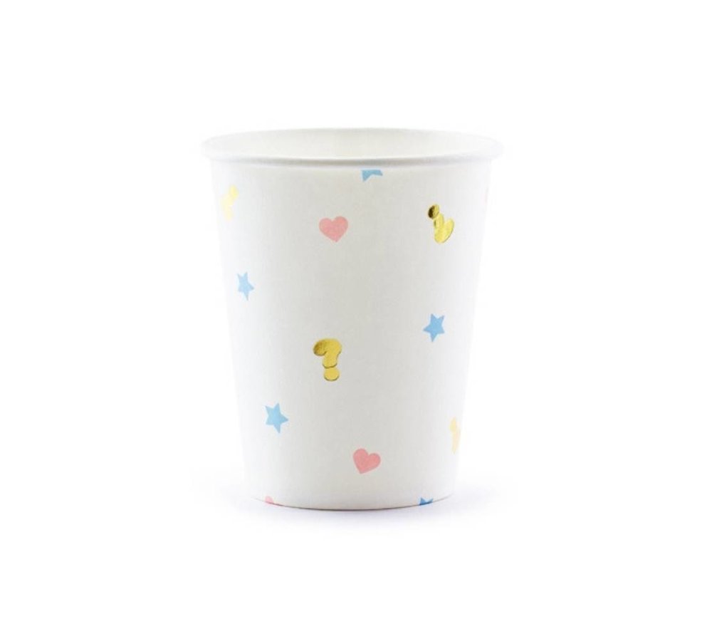 Baby Gender Reveal Bekers - 6 stuks - Boy or Girl feestartikelen