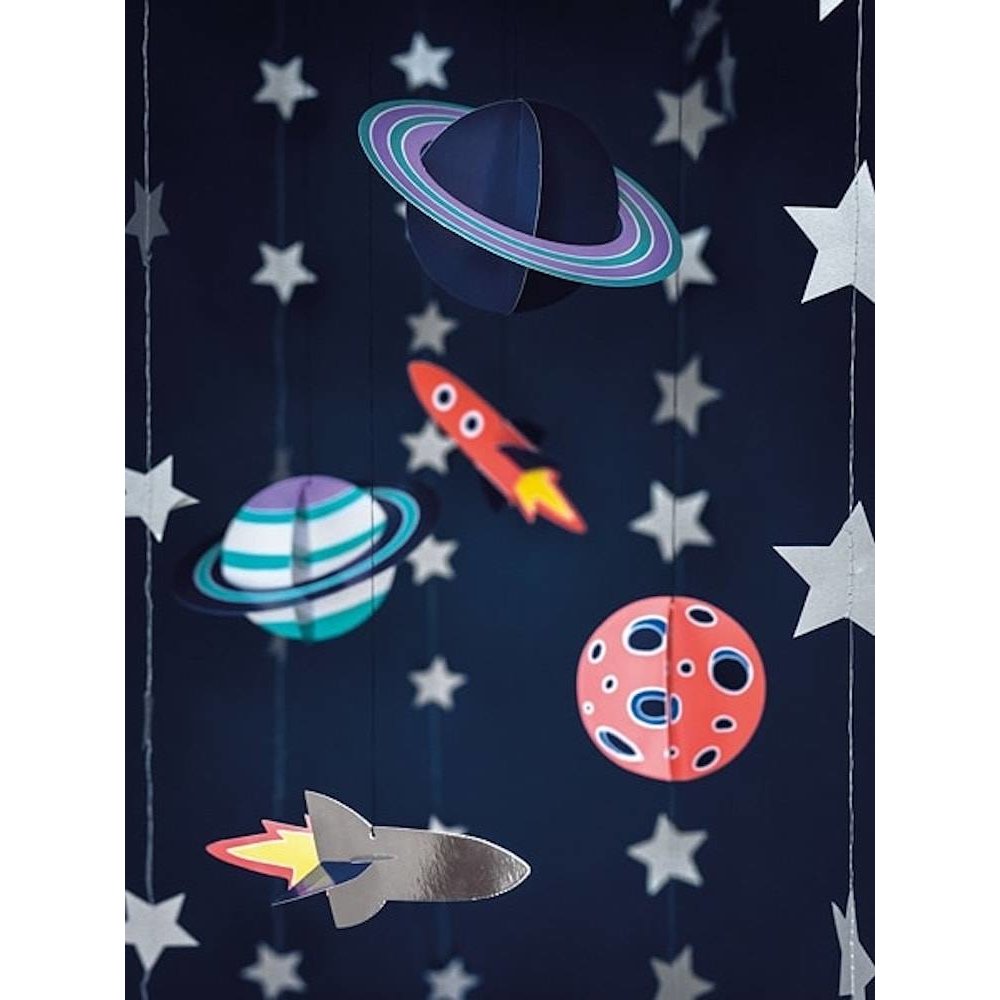 Space Party Hangdecoraties (DIY) - 5 stuks - Space feestartikelen en versiering